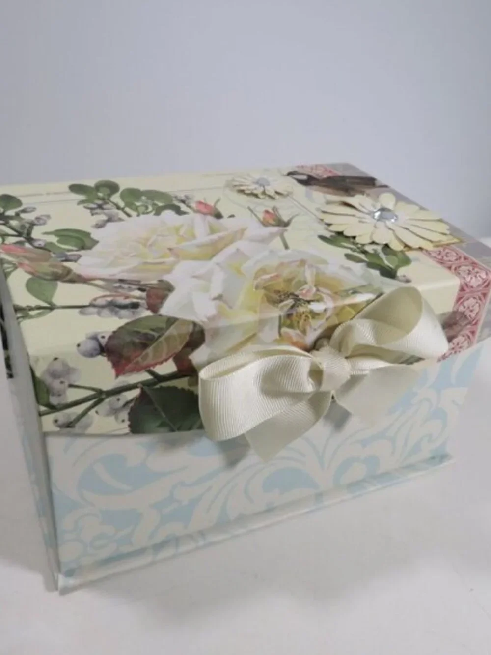 Susan Winget Lime & Tina Higgins Rose Decorative Magnetic Gift Box Bundle